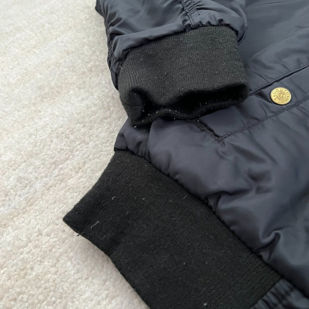 Y2K South Pole Zip Up Black Gold Bomber Jacket XL - Picture 8 of 14